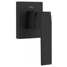 Grifo empotrado de 1 vía Negro Mate SLIM TRES 