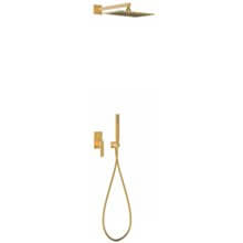 Conjunto de ducha 2 vías Oro SLIM TRES