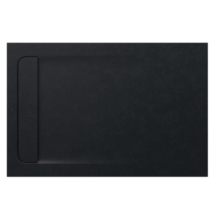 Plato de ducha 120x80cm negro Aquos Roca