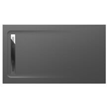 Plato de ducha 140x70cm pizarra Aquos Roca