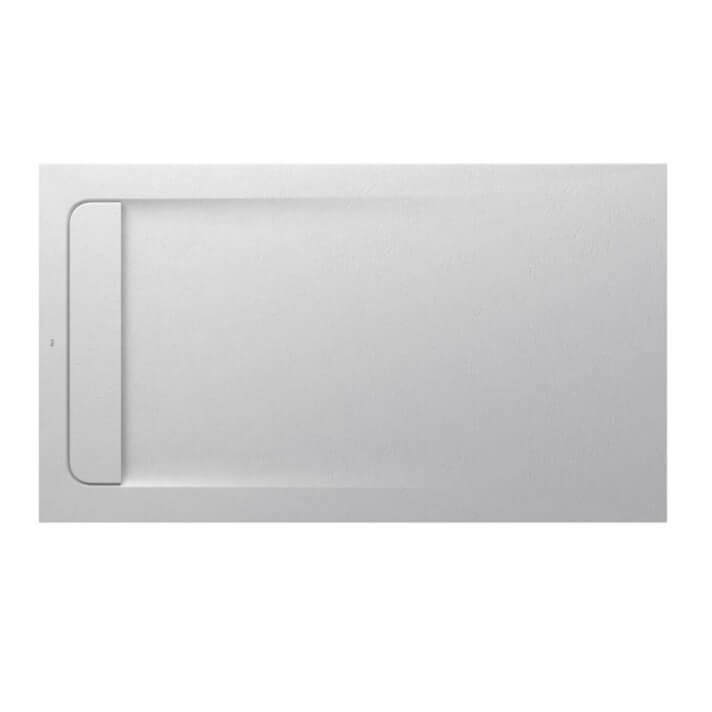 Plato de ducha 140x80cm blanco roto Aquos Roca