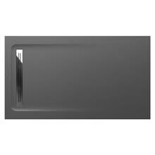 Plato de ducha 140x80cm pizarra Aquos Roca