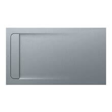 Plato de ducha 140x90cm cemento Aquos Roca