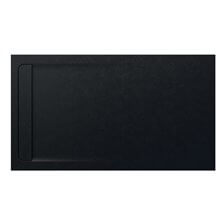 Plato de ducha 160x100cm negro Aquos Roca