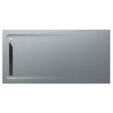 Plato de ducha 160x100cm cemento Aquos Roca