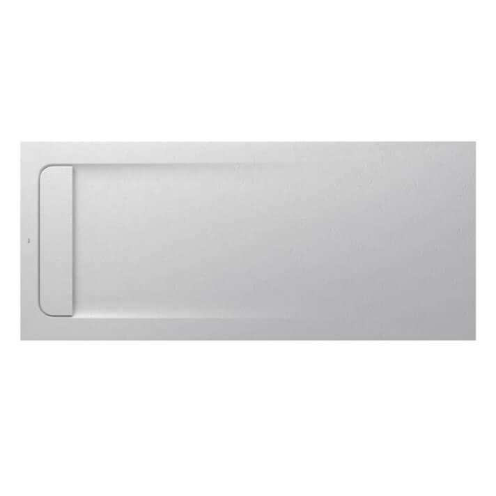 Plato de ducha 160x70cm blanco roto Aquos Roca