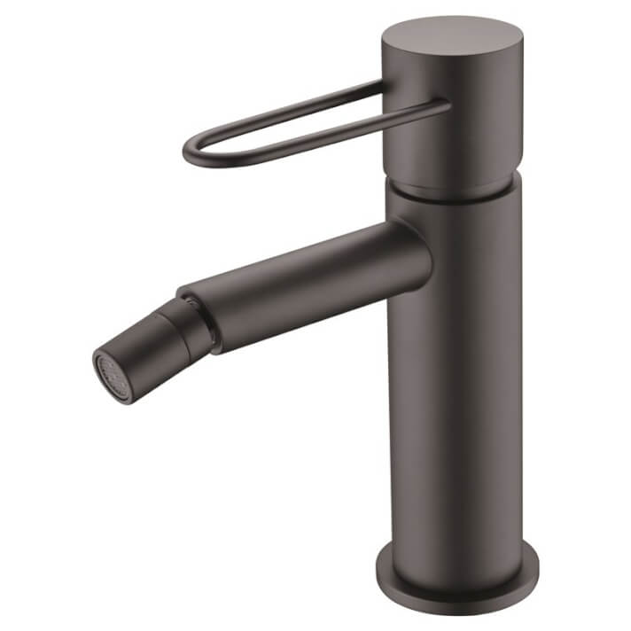 Grifo de bid&eacute; Negro Mate Milos Imex