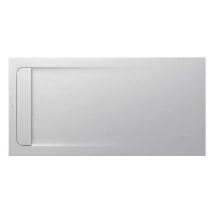 Plato de ducha 160x80cm blanco roto Aquos Roca