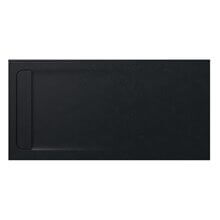 Plato de ducha 160x80cm negro Aquos Roca