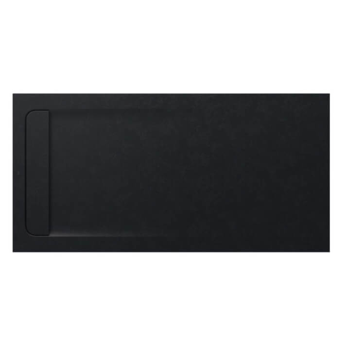 Plato de ducha 160x80cm negro Aquos Roca