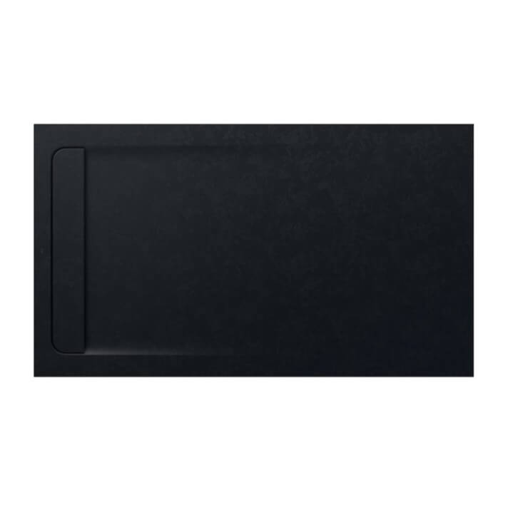 Plato de ducha 160x90cm negro Aquos Roca
