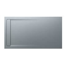 Plato de ducha 180x100cm cemento Aquos Roca