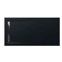 Plato de ducha 180x90cm negro Aquos Roca