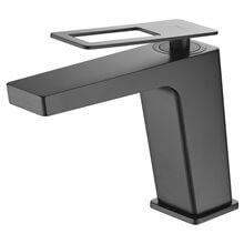 Grifo lavabo Negro Mate Suecia Imex