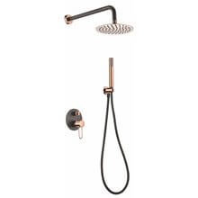 Conjunto de ducha Negro Oro Rosa Milos Imex
