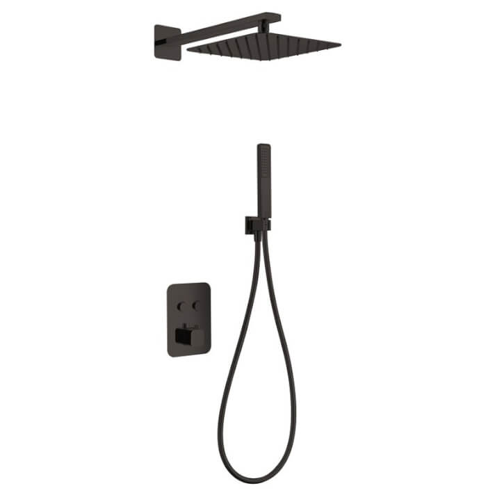 Conjunto de ducha Negro Mate Madeira Imex