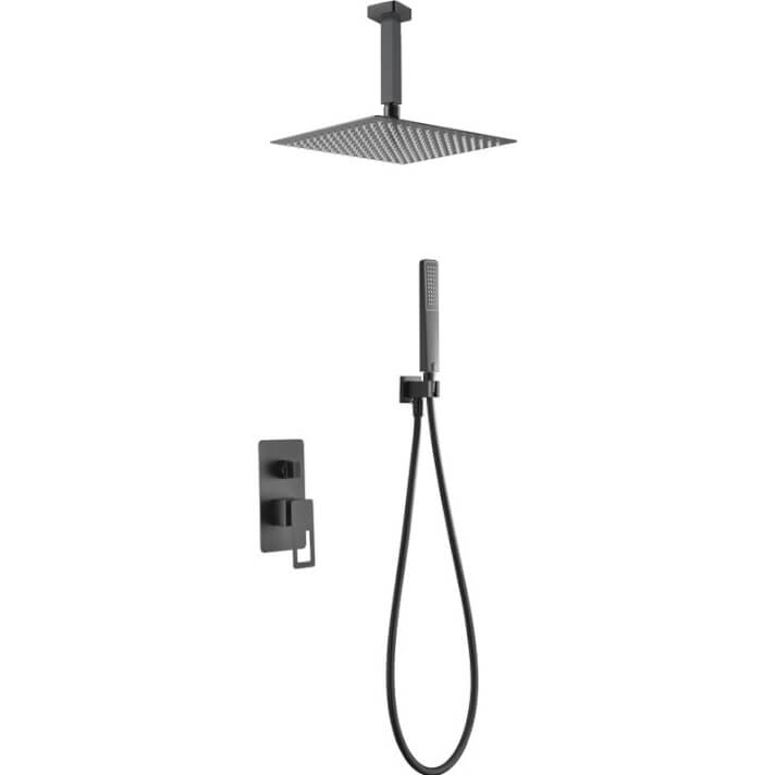 Conjunto de ducha Estocolmo Negro Mate Imex