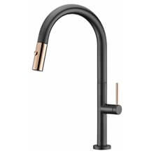 Grifo de fregadero Negro Oro Rosa Samoa Imex