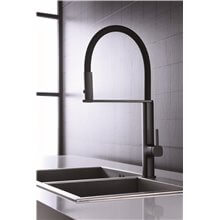 Grifo de fregadero Negro Mate Menorca Imex