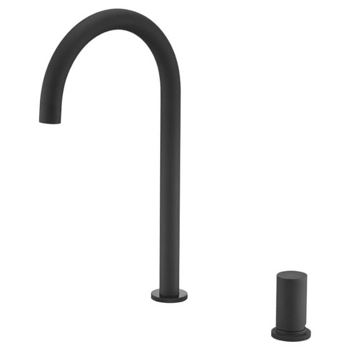 Grifo de fregadero Negro Mate Manacor Imex