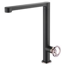 Grifo de fregadero Negro Oro Rosa Olimpo Imex