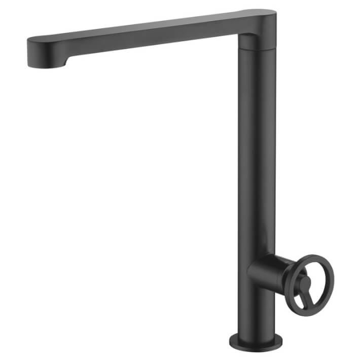 Grifo de fregadero Negro Mate Olimpo Imex