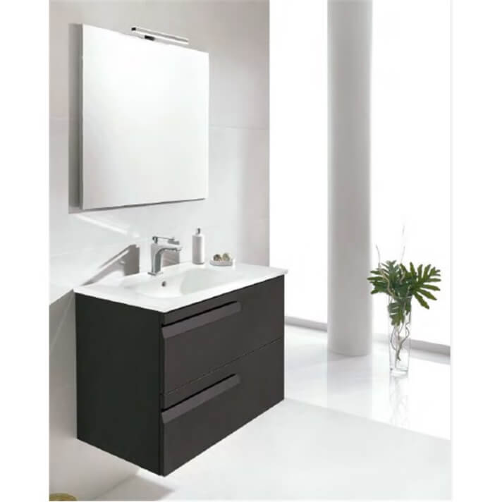 Mueble de ba&ntilde;o 2 cajones con lavabo cer&aacute;mico Vitale Royo
