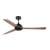 Ventilador de techo negro Grid Faro
