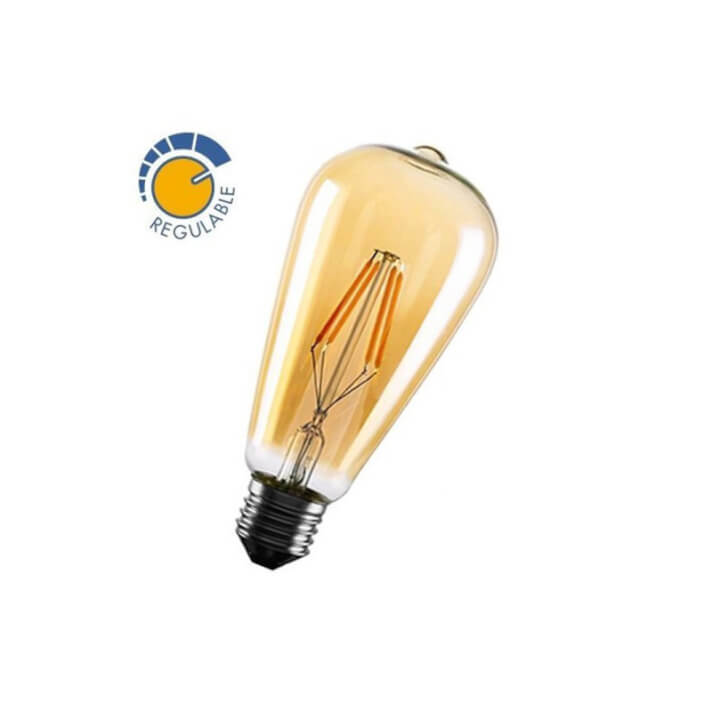 Bombilla con filamento LED EDISON OLD de 6W