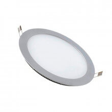 Panel Downlight redondo de 12W PLATA