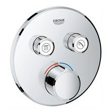 Grifo mezclador empotrado redondo con 2 llaves Smart Control GROHE