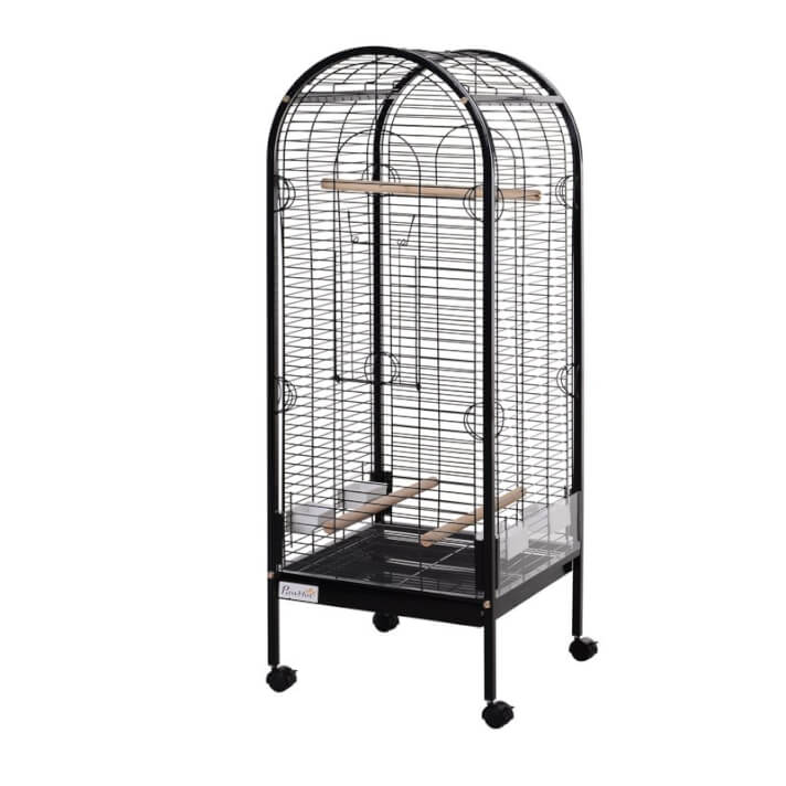Jaula para p&aacute;jaros con ruedas Pawhut