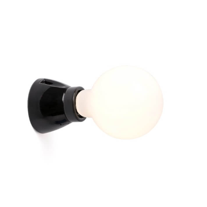 L&aacute;mpara aplique negro Kera Faro
