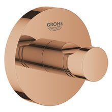 Colgador de base circular cobre brillo Essentials Grohe