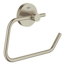 Portarrollos sin tapa niquel cepillado Essentials Grohe
