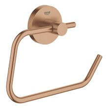 Portarrollos sin tapa cobre cepillado Essentials Grohe