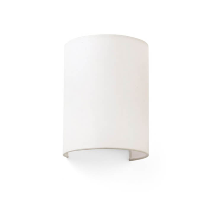 L&aacute;mpara aplique redondo beige Cotton Faro