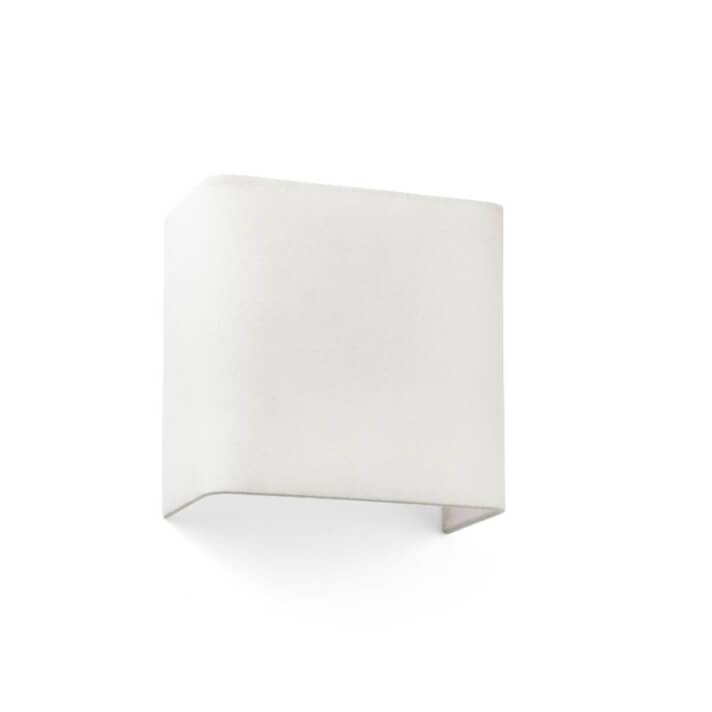 L&aacute;mpara aplique cuadrado beige Cotton Faro