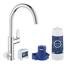 Grifo de fregadero cromo Starter Kit Blue Pure BauCurve Grohe