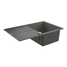 Fregadero composite con escurridor 78x50 gris granito K400 Grohe