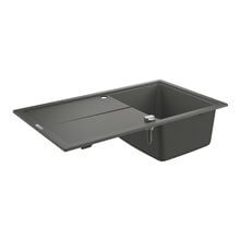 Fregadero composite con escurridor 86x50 gris granito K400 Grohe