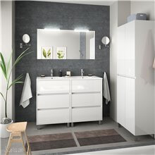 Mueble doble 120cm Blanco SALGAR ARENYS