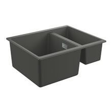 Fregadero con 2 cubetas 55.5x46 gris granito K500 Grohe