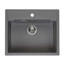 Fregadero 1 cuba gris plateado Amsterdam 54 Reginox
