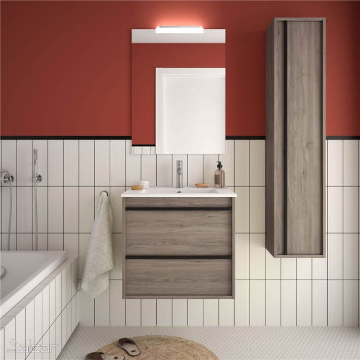 Mueble 60 cm Roble Eternity 2 cajones ATTILA SALGAR