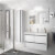 Mueble 80 cm Blanco 2 cajones ATTILA SALGAR