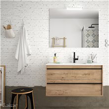Mueble 100 cm Roble Ostippo 2 cajones ATTILA SALGAR