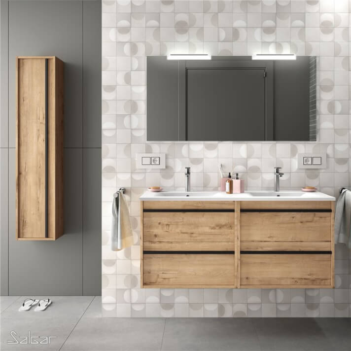 Mueble doble 120cm Roble Ostippo ATTILA SALGAR 