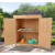 Caseta exterior de madera con puertas Outsunny