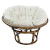 Sillón relax de ratán natural Macarena Chillvert